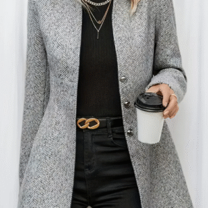 Stylish Tweed Coat