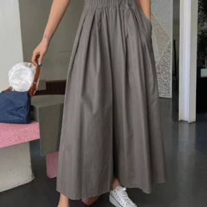 Slant Pockets Wide Leg Pants